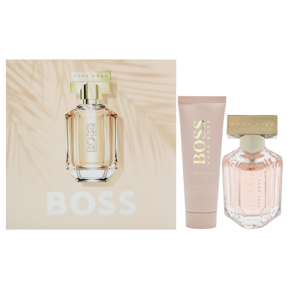 Boss The Scent by Hugo Boss 2 Pc Gift Set 1.6oz EDP Spray, 2.5oz Body Lotion